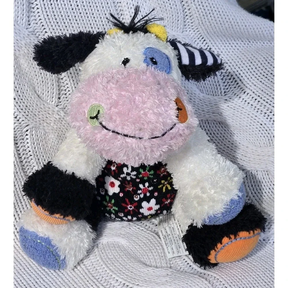 Mary‎ Meyer Cheery Cheeks Cow Retired Weighted Stuffed Animal Patchwork Sensory